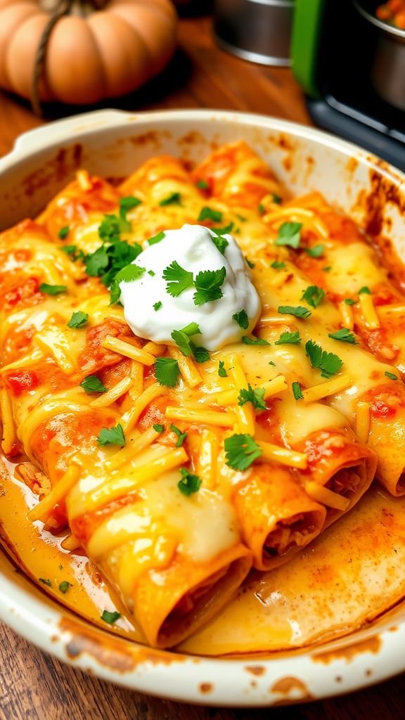 Enchiladas Suizas with Chicken  