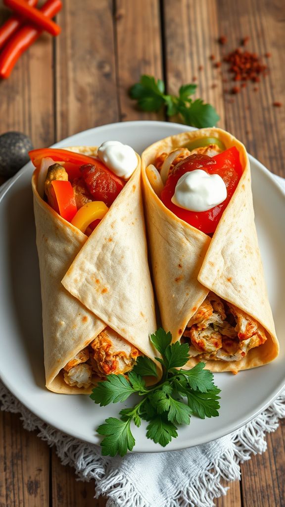 Fast and Flavorful Chicken Fajita Wraps  