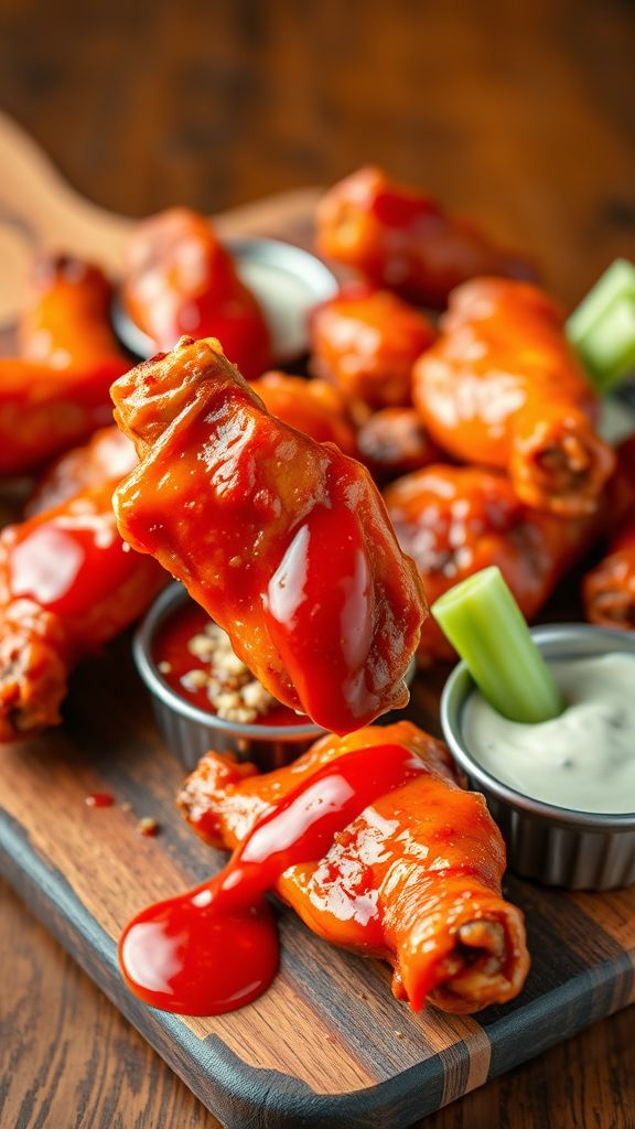 Fiery Hot Hot Sauce Wings  