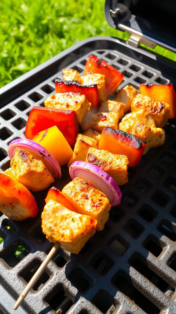 Garlic and Herb Grilled Chicken Kabobs