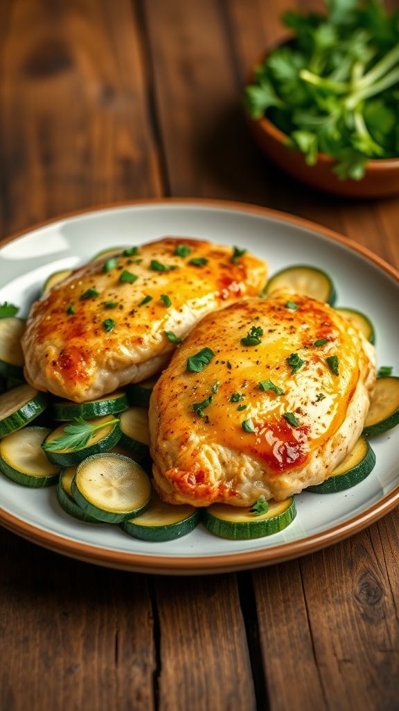 Garlic Butter Chicken with Zucchini