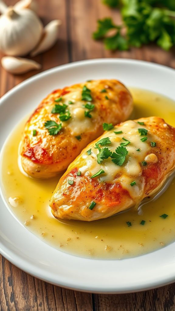 Garlic Butter Parmesan Chicken Breasts