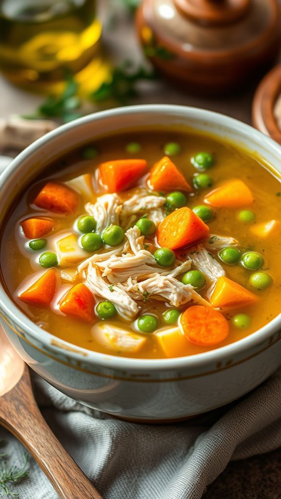 Garlic-Vegetable Healing Chicken Soup