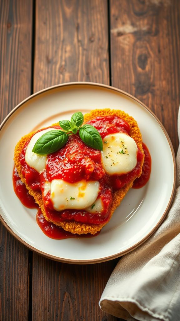 Gluten-Free Chicken Parmesan with Almond Crust