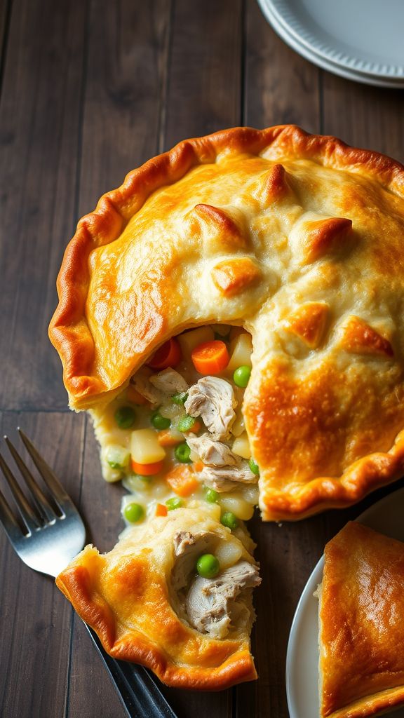 Gourmet Creamy Chicken Pot Pie Celebration