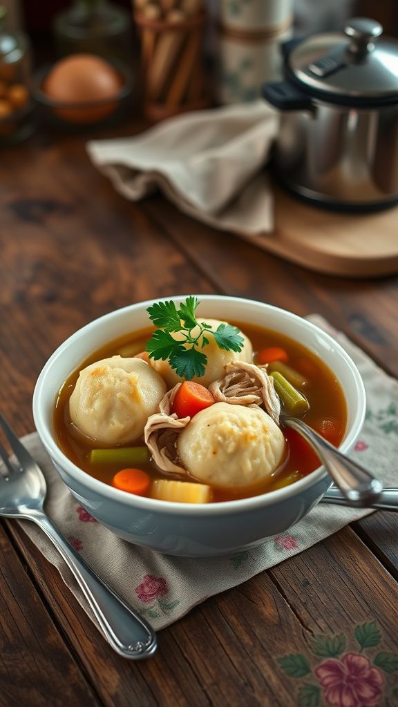 Grandma's Hearty Chicken and Dumplings Delight  