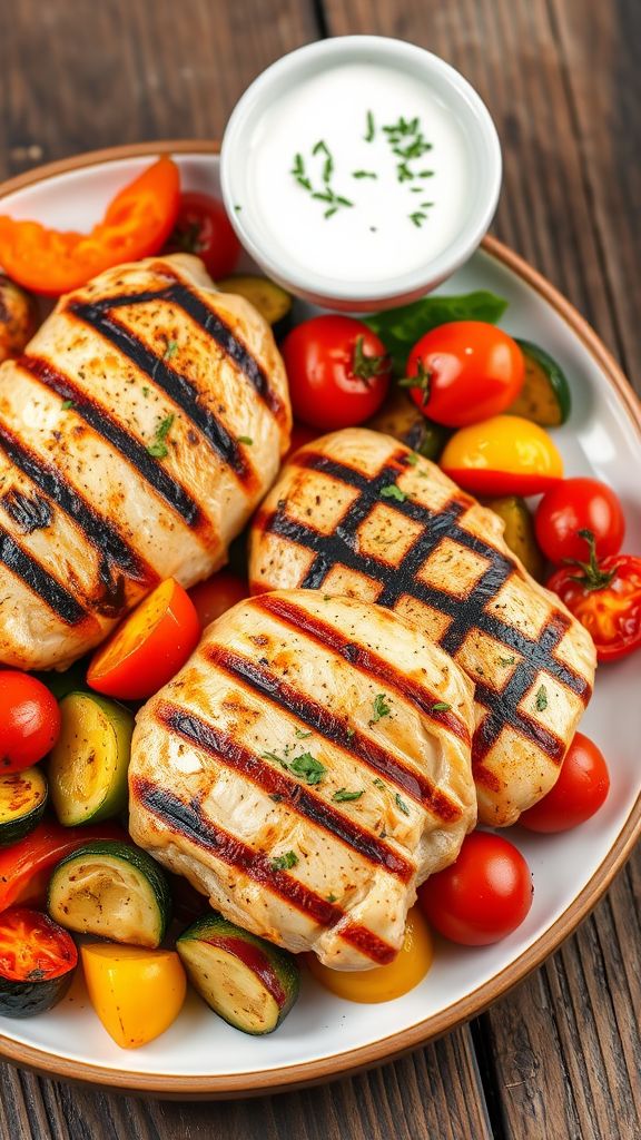 Greek Yogurt Marinated Grilled Chicken