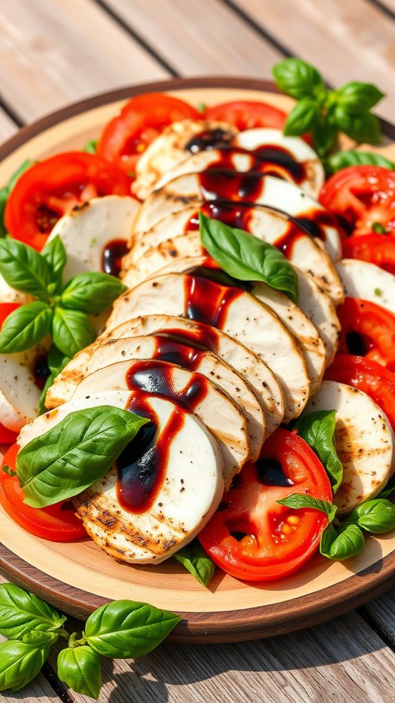 Grilled Chicken Caprese Salad