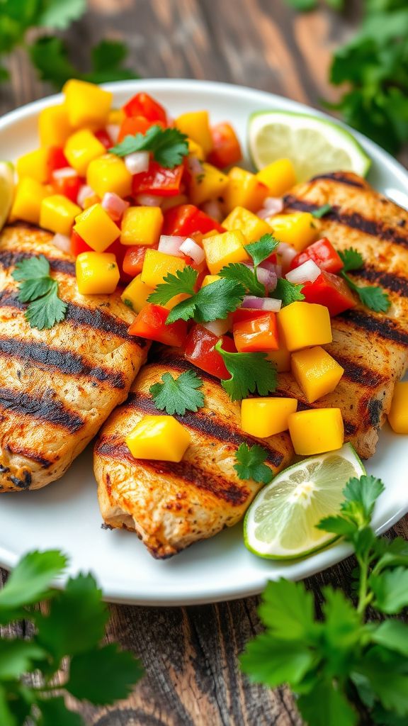 Grilled Chicken with Mango Salsa