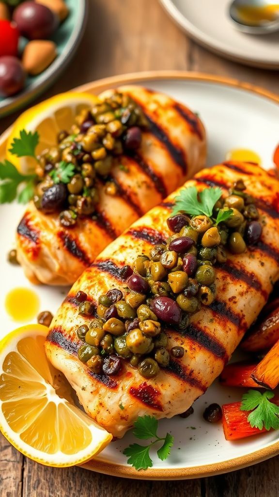 Grilled Chicken with Olive Tapenade