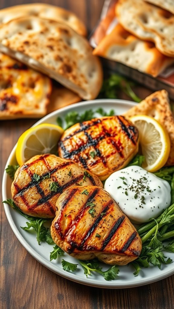 Grilled Chicken with Zaatar and Labneh