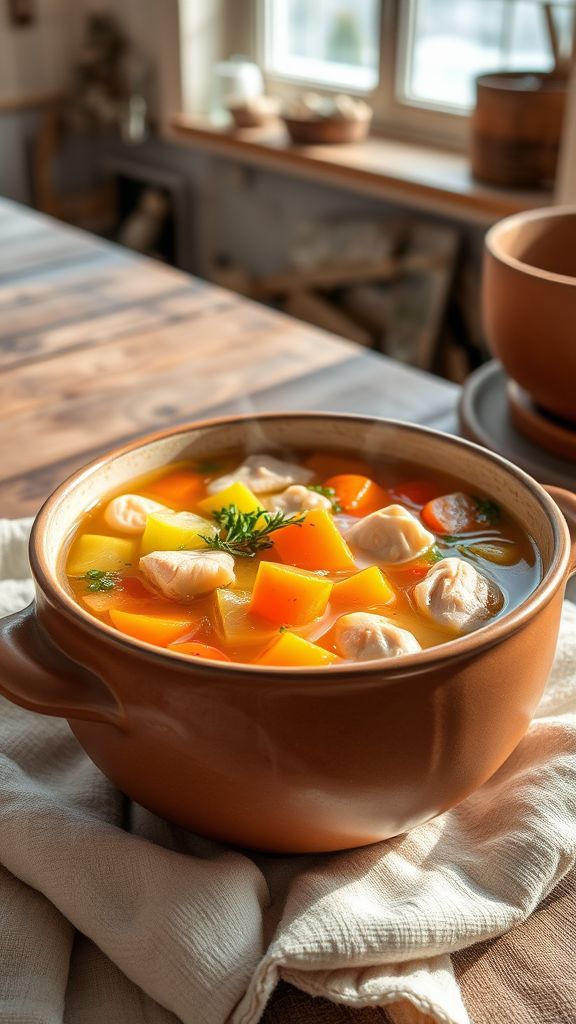 healthy chicken soup recipes for cold season