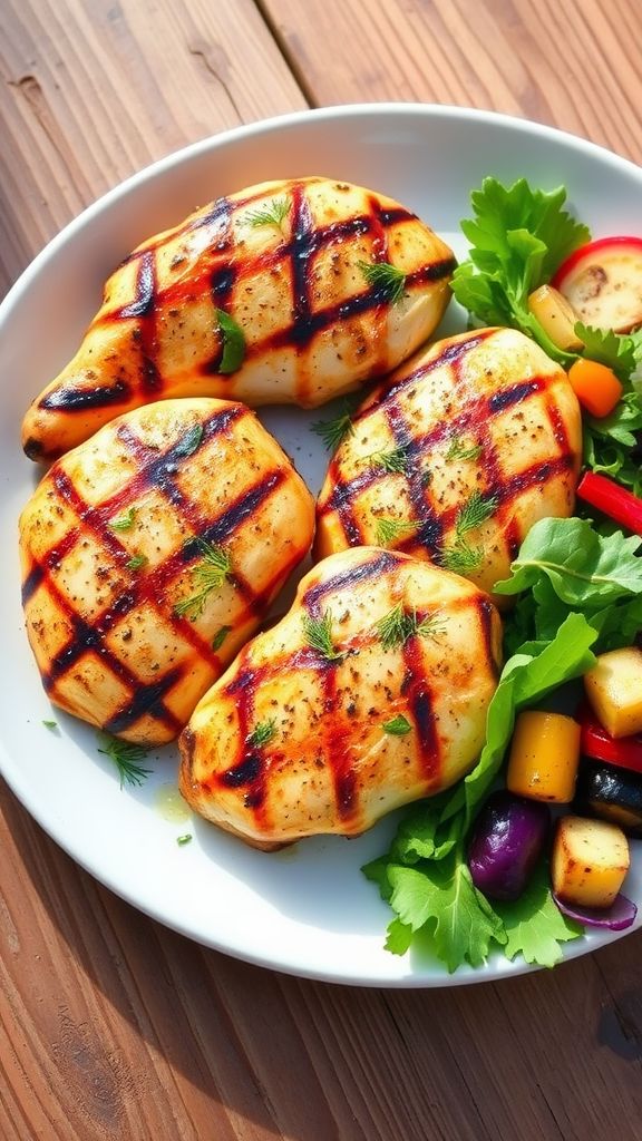 Herb and Yogurt Marinated Grilled Chicken