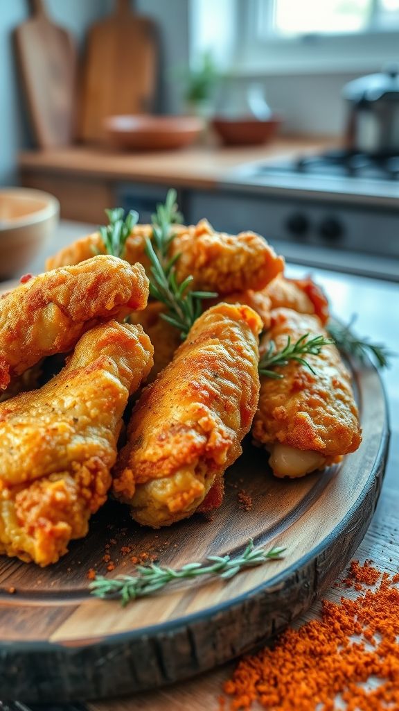 Herb-Infused Crispy Fried Chicken  