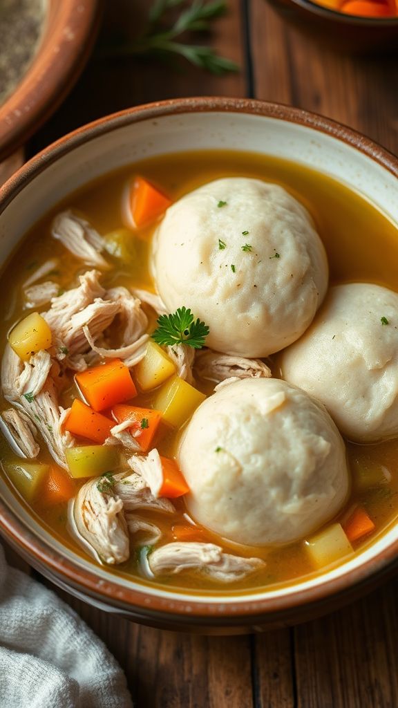 Homestyle Chicken and Fluffy Dumplings  