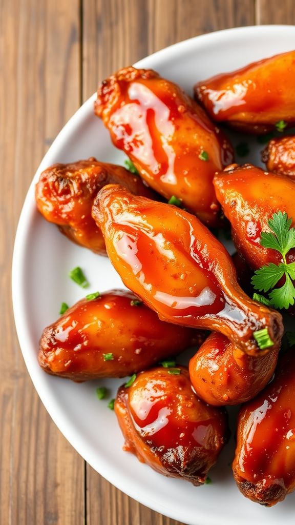 Honey BBQ Glazed Comfort Wings  