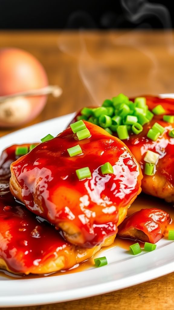 Honey Garlic Glazed Chicken