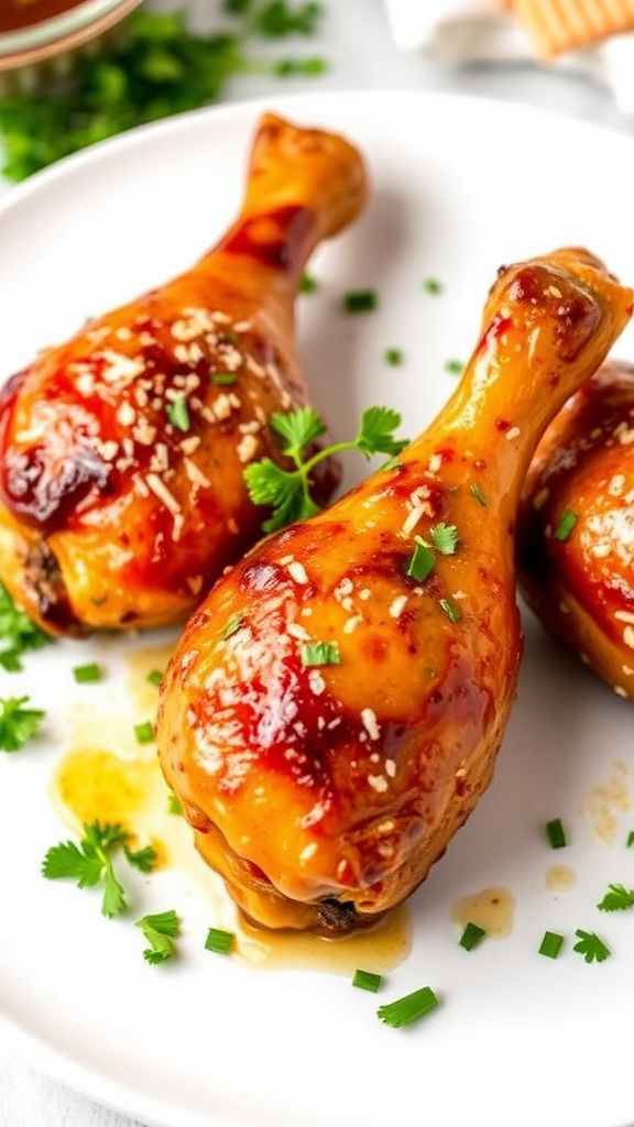 Honey Garlic Parmesan Chicken Drumsticks