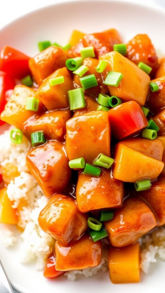 Honey Garlic Sweet and Sour Chicken