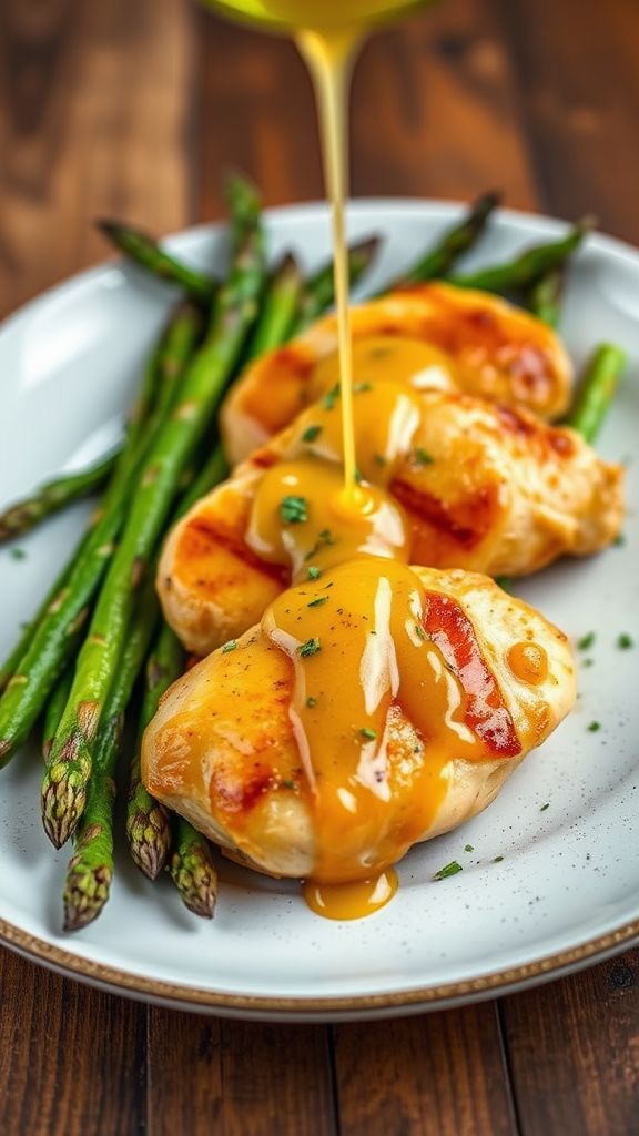 Honey Mustard Chicken with Asparagus