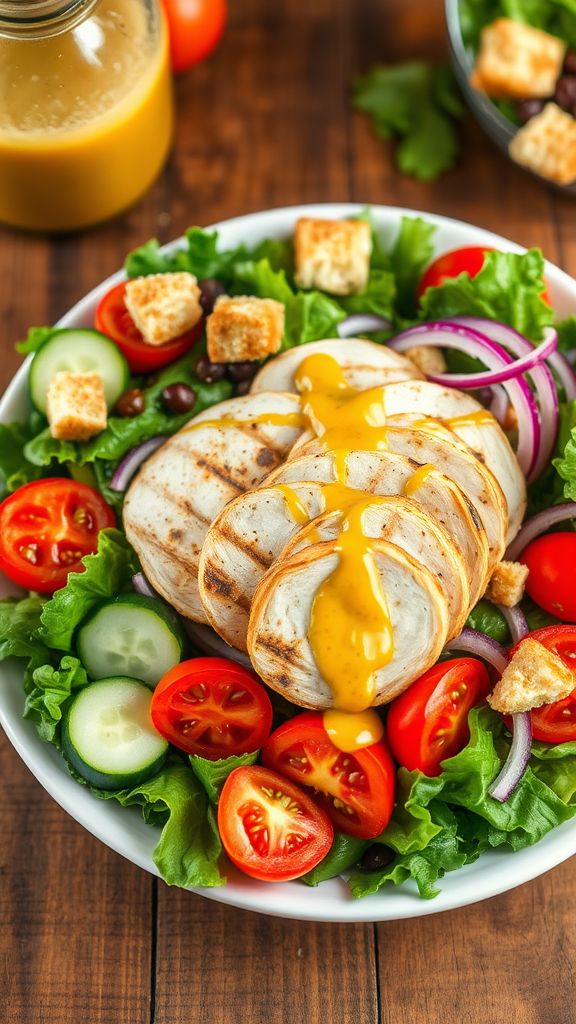 Honey Mustard Grilled Chicken Salad