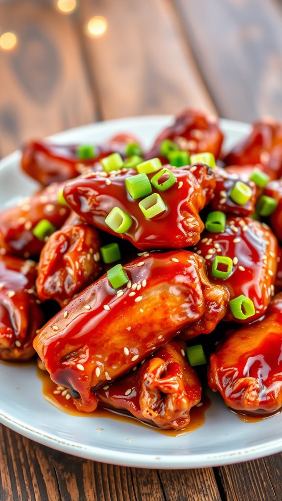 Honey Soy Glazed Chicken Wings  