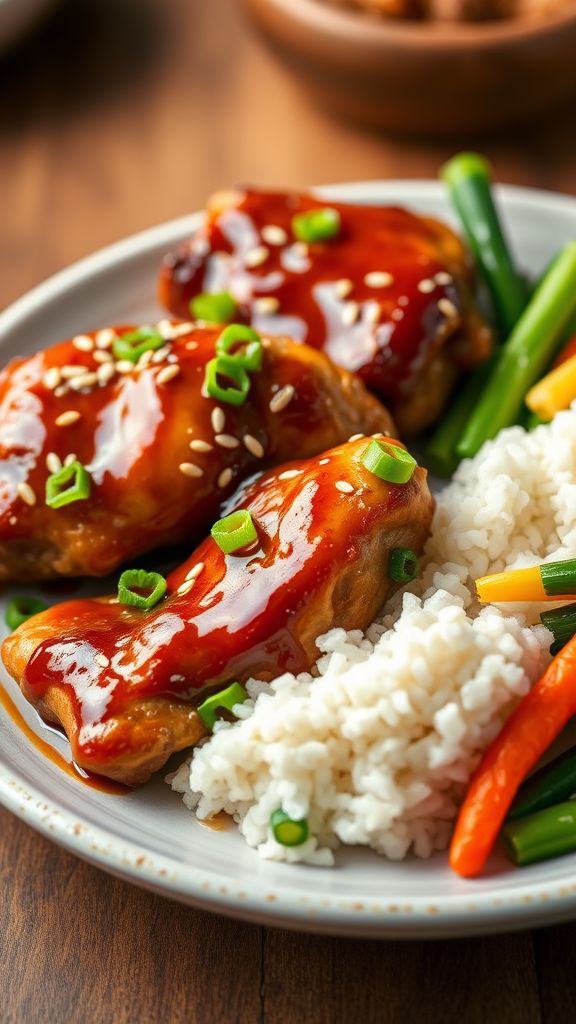 Honey Soy Glazed Korean Chicken