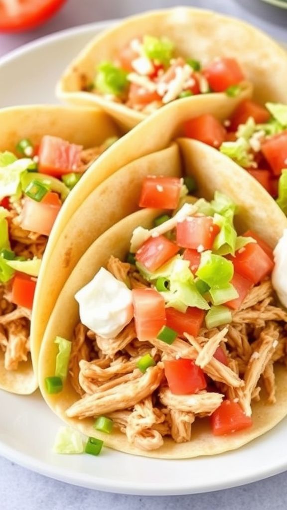 Instant Pot Shredded Chicken Tacos  