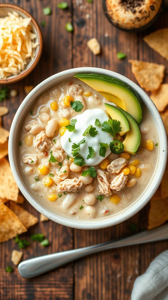 Instant Pot White Chicken Chili Fiesta