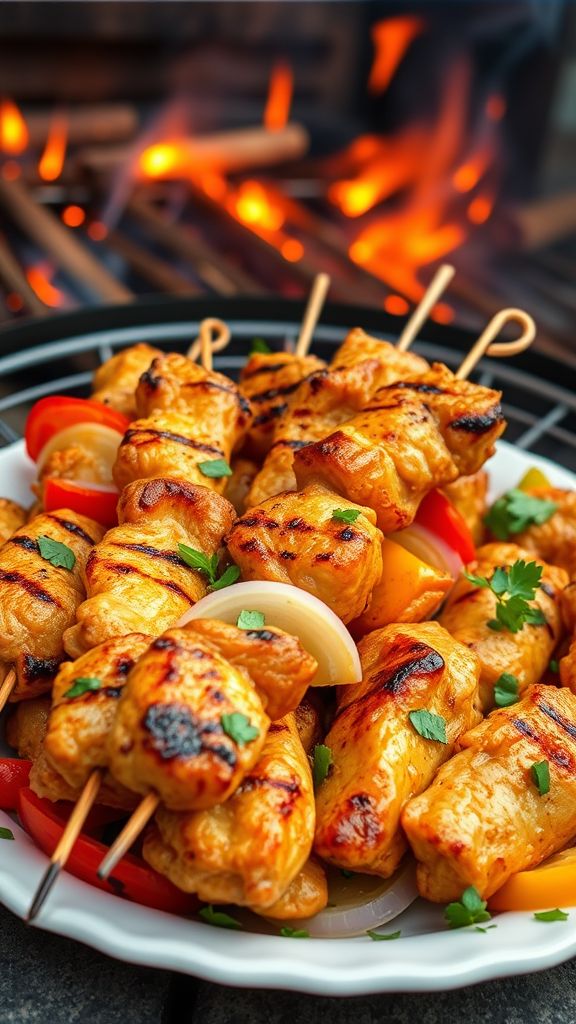 International BBQ Chicken Skewers  