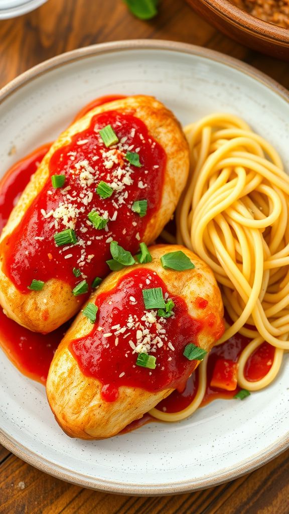 Italian Herb Chicken Tenderloins with Marinara  