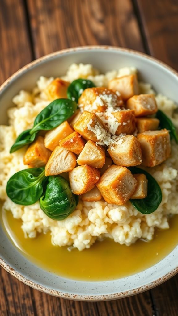 Keto Garlic Butter Chicken Bowls