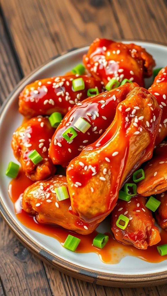 Korean Gochujang Air Fryer Chicken Wings