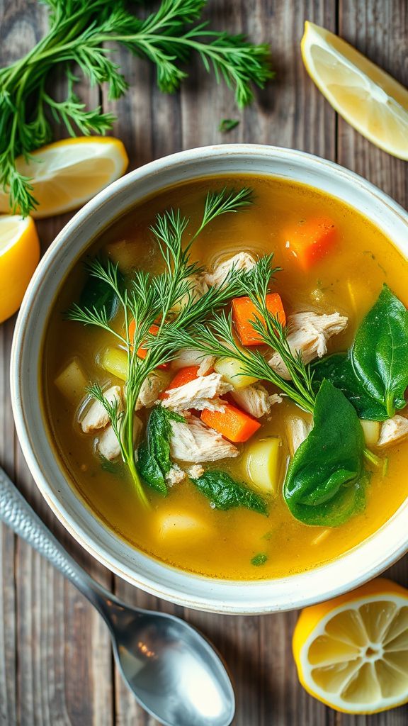 Lemon and Dill Chicken Soup