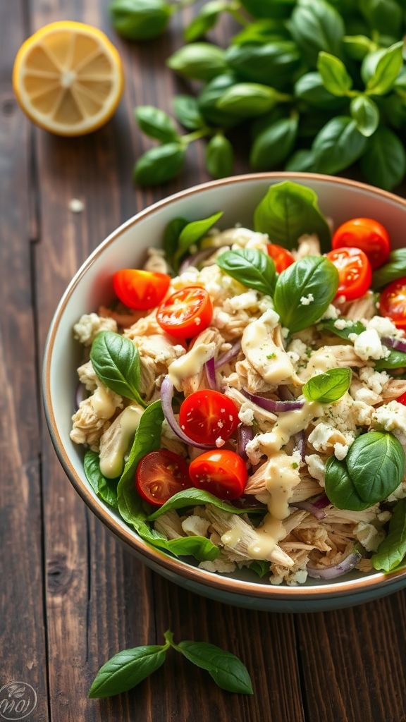 Lemon Basil Chicken Salad