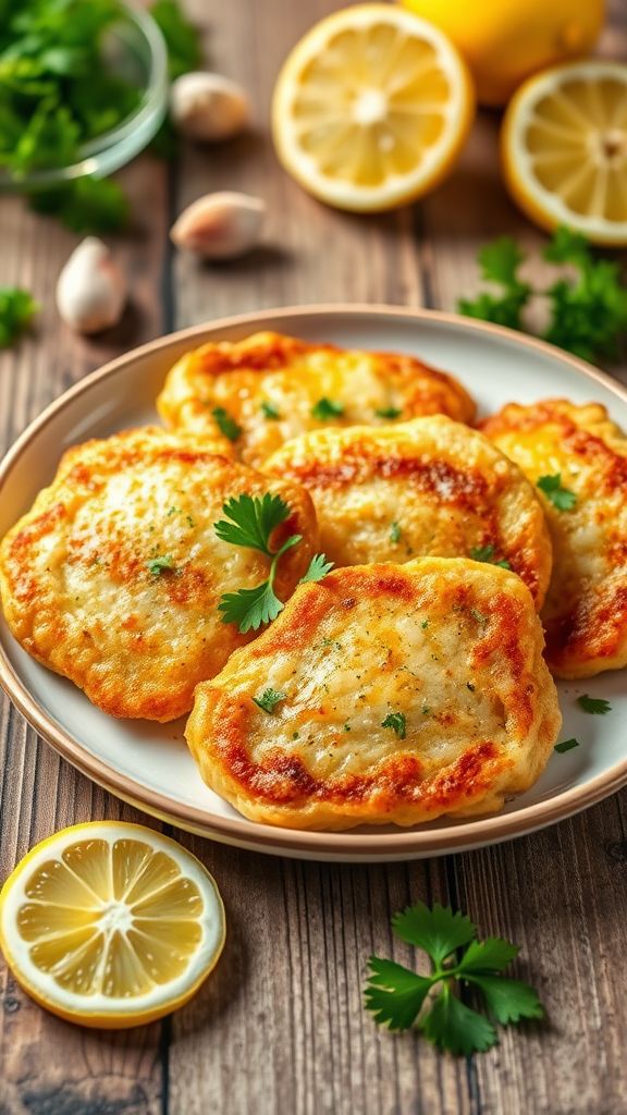 Lemon-Garlic Parmesan Chicken Cutlets