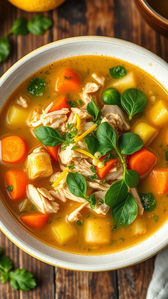 Lemon Herb Chicken Soup