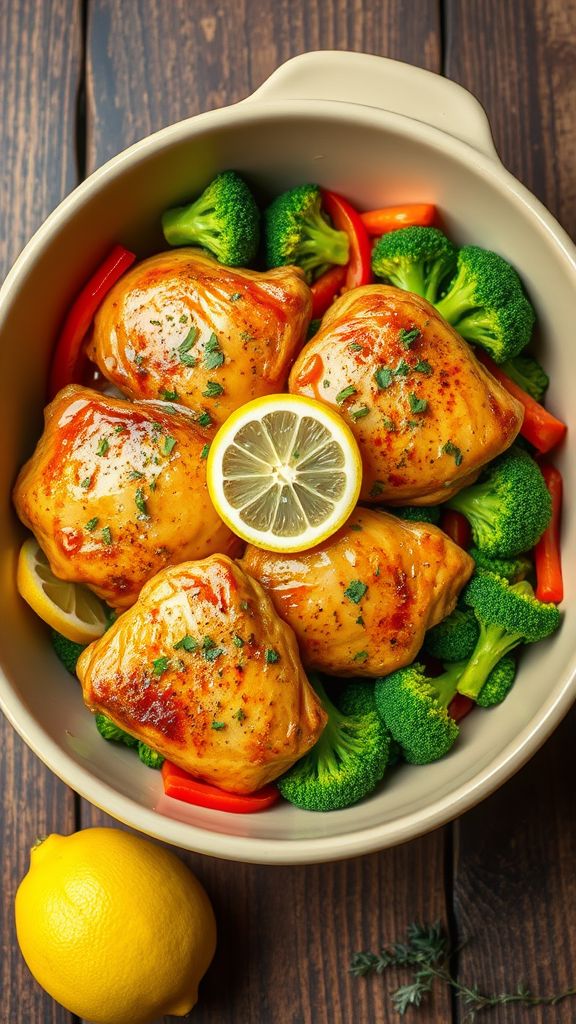 Lemon-Herb Korean Chicken Bake