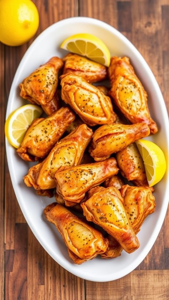 Lemon Pepper Oven-Baked Wings