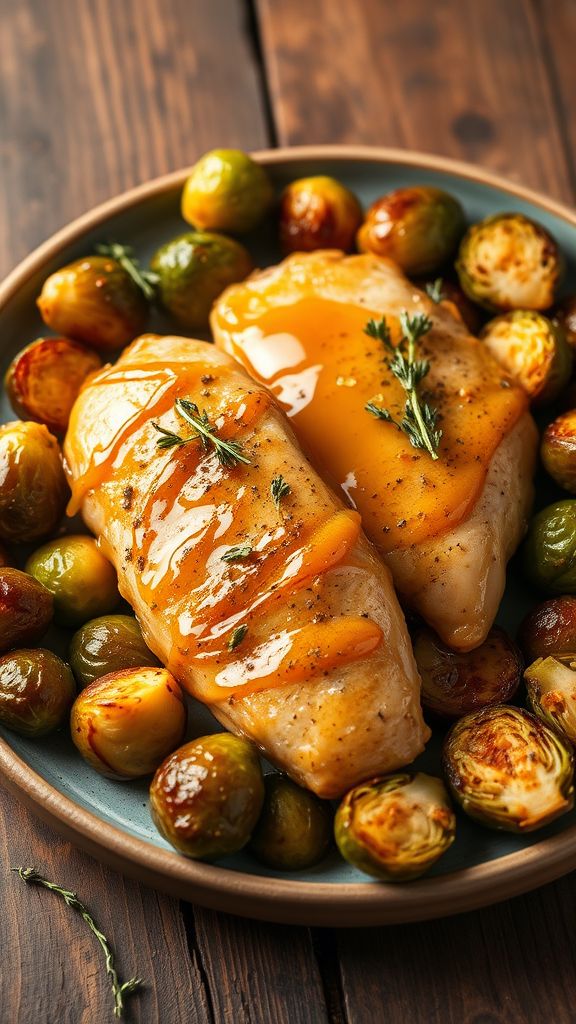 Lemon Thyme Chicken with Brussels Sprouts