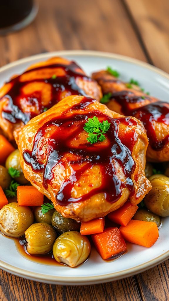 Maple Balsamic Chicken Thighs