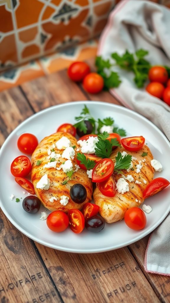 Mediterranean Chicken with Olives and Feta  