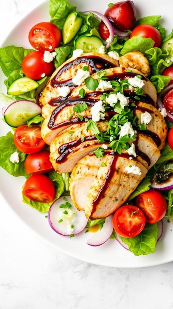 Mediterranean Herb Grilled Chicken Salad