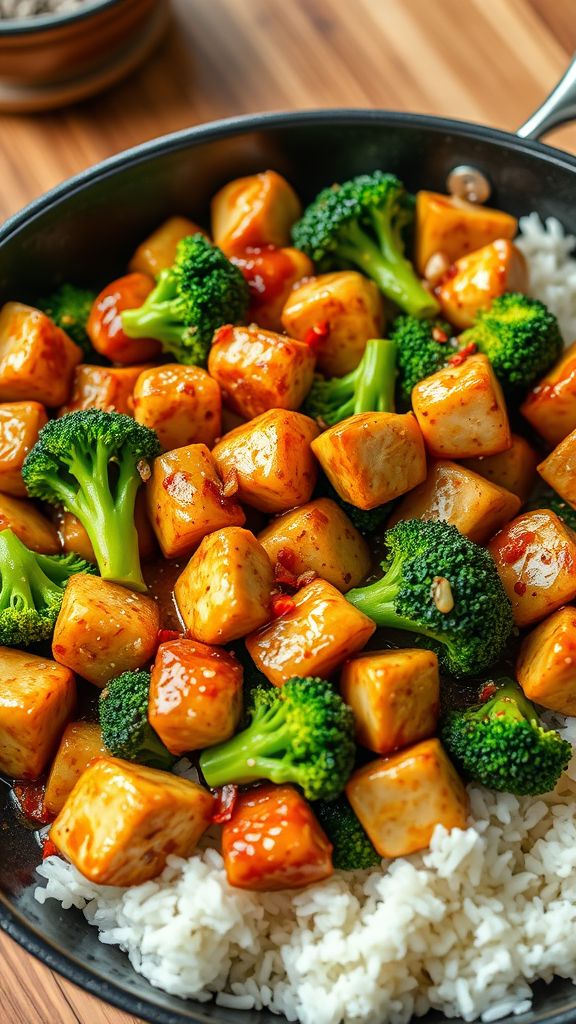 Minute Chicken and Broccoli Skillet  