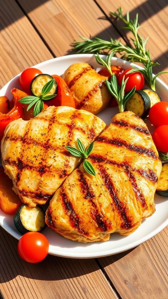 Minute Garlic Herb Grilled Chicken  