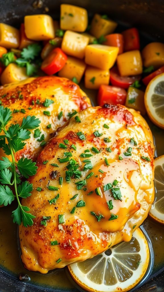 Minute Lemon Garlic Chicken Skillet  