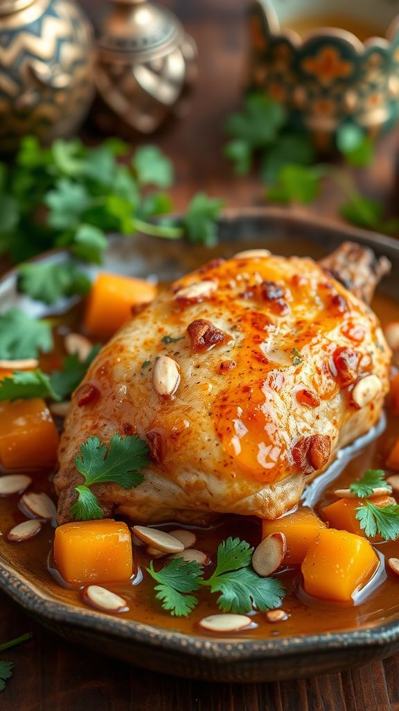 Moroccan Chicken with Apricots