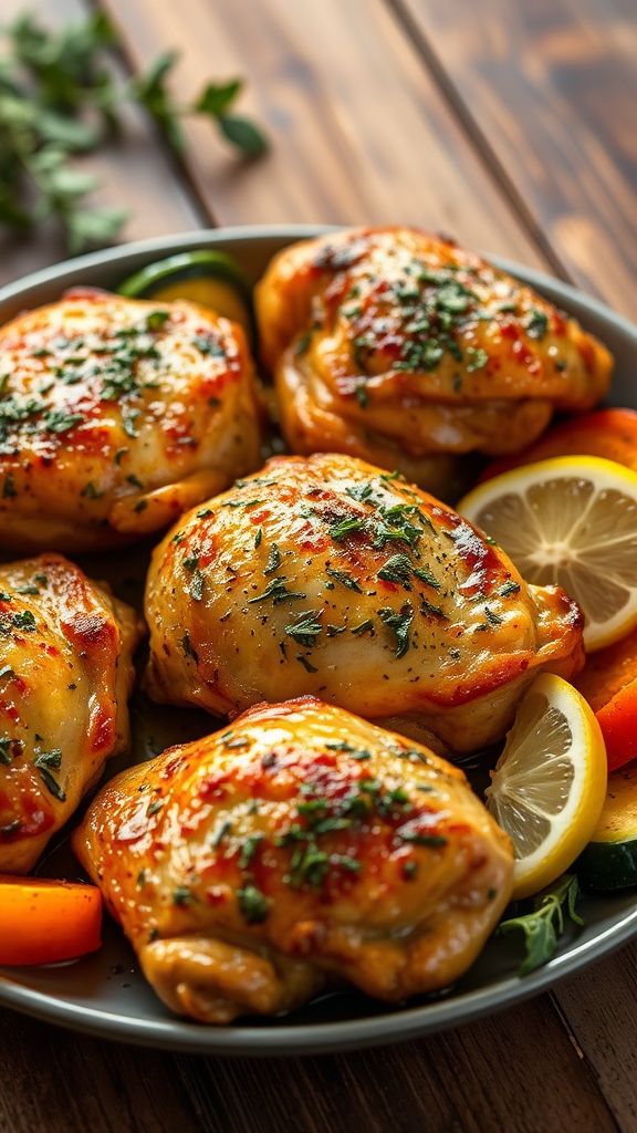 Olive Oil Herb Chicken Thighs