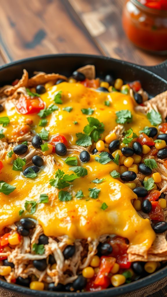 One-Pan Chicken Enchiladas  