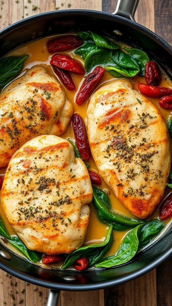 One-Pan Creamy Tuscan Chicken  